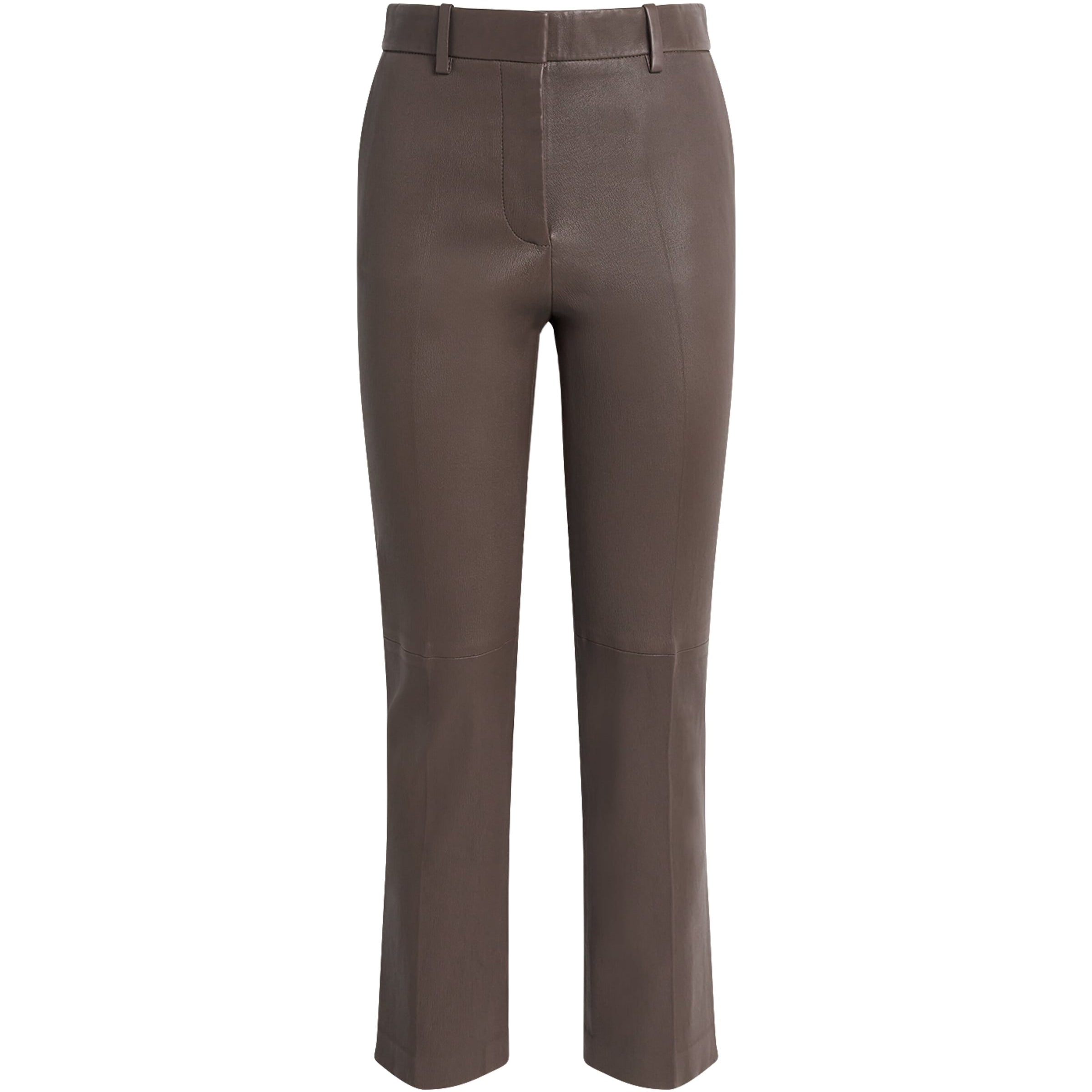 Joseph Brown Leather Coleman Trousers