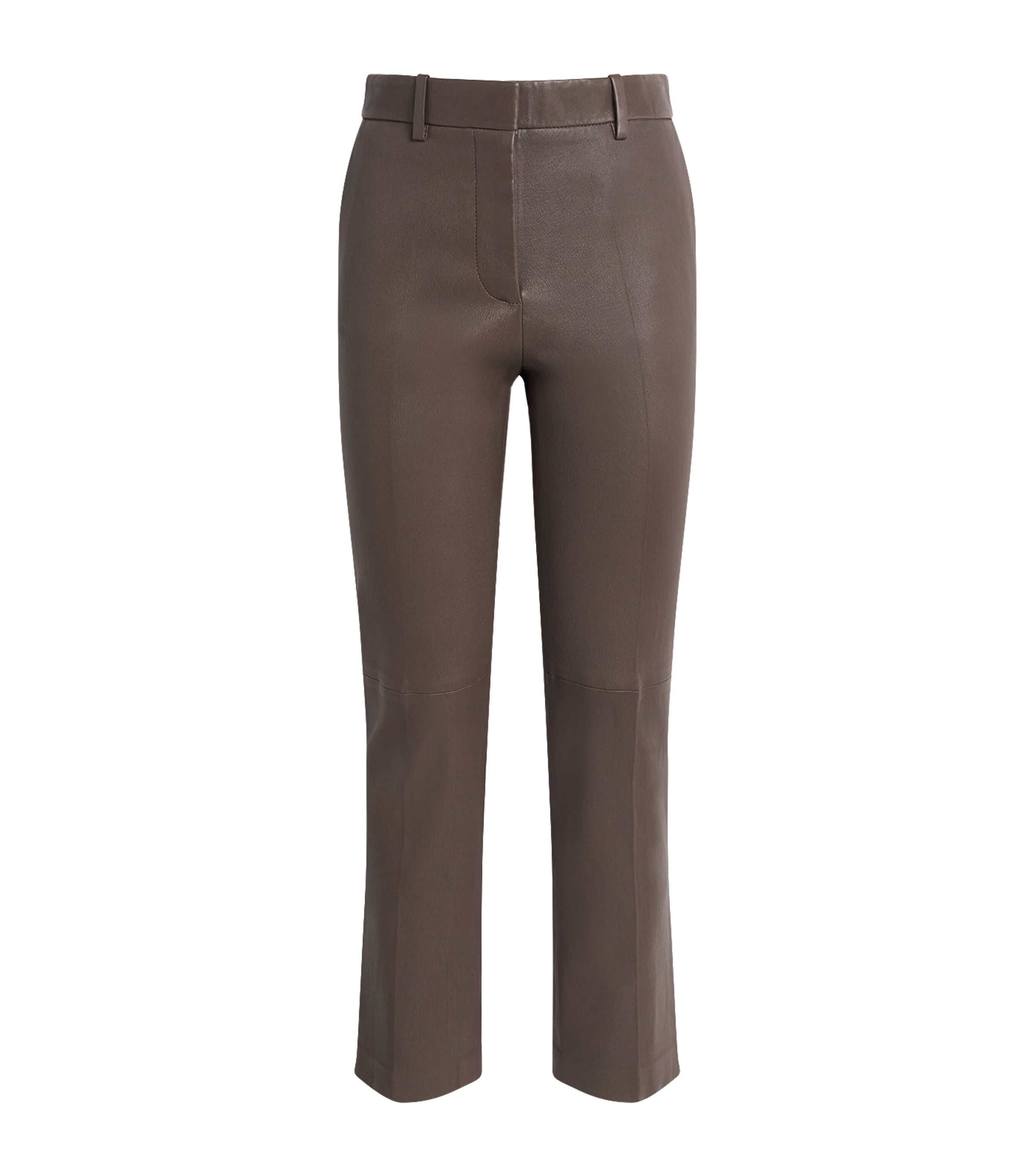 Joseph Brown Leather Coleman Trousers