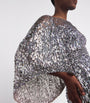Jenny Packham Metallic Embellished Ines Gown