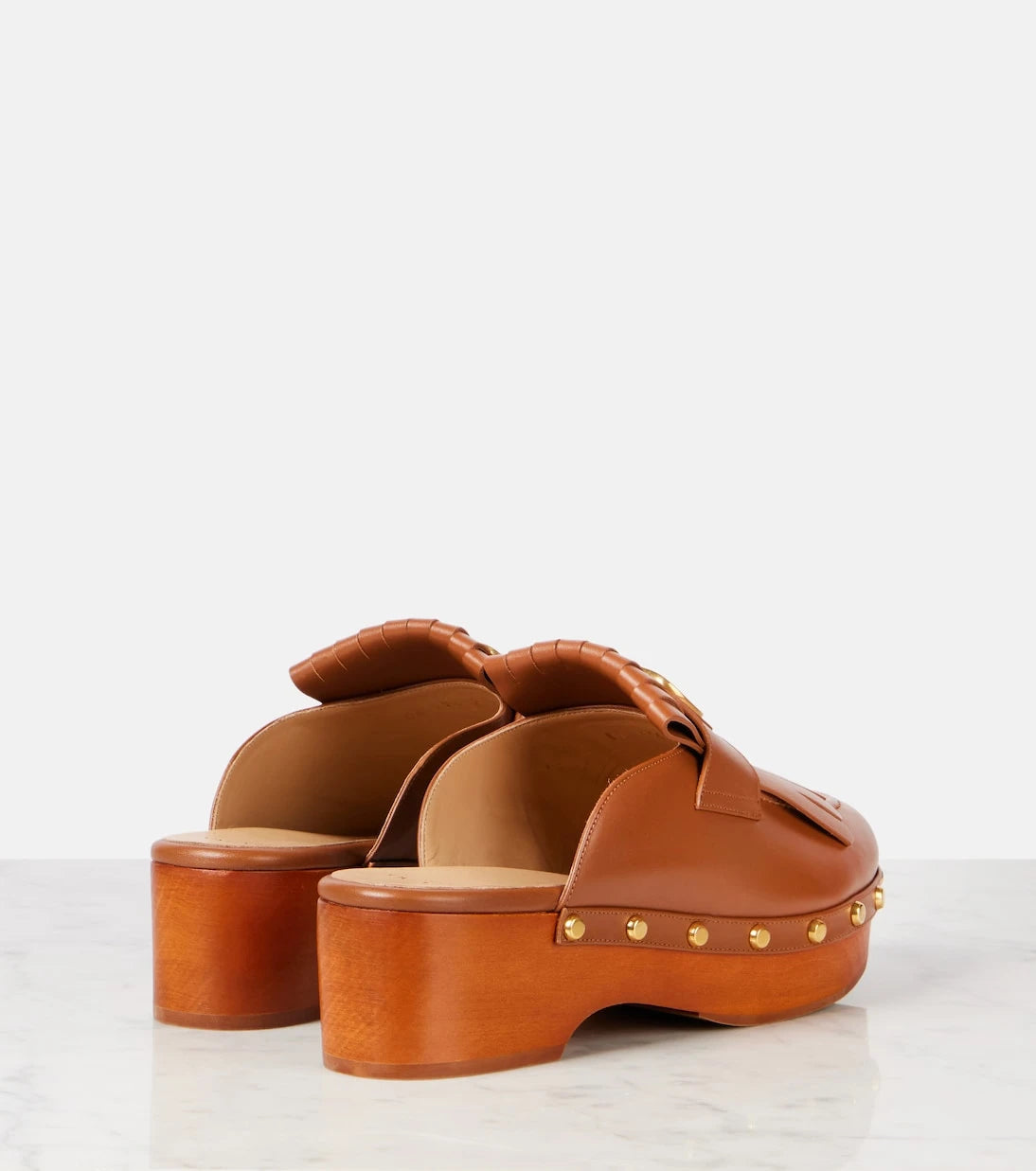 Valentino Garavani - VLogo fringed leather clogs