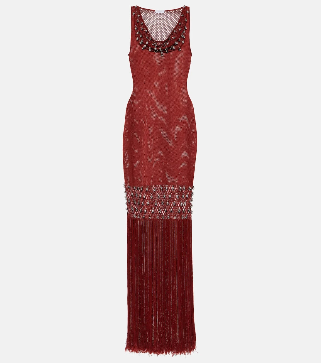 Rabanne - Embellished crochet midi dress