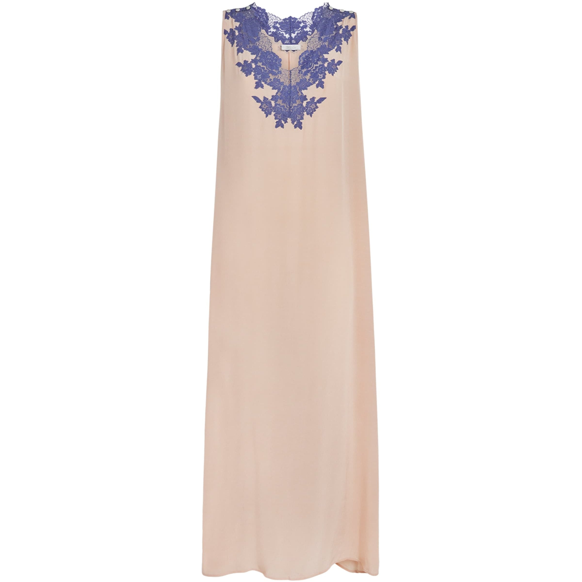 Bocan Pink Lace-Trim Slip Dress