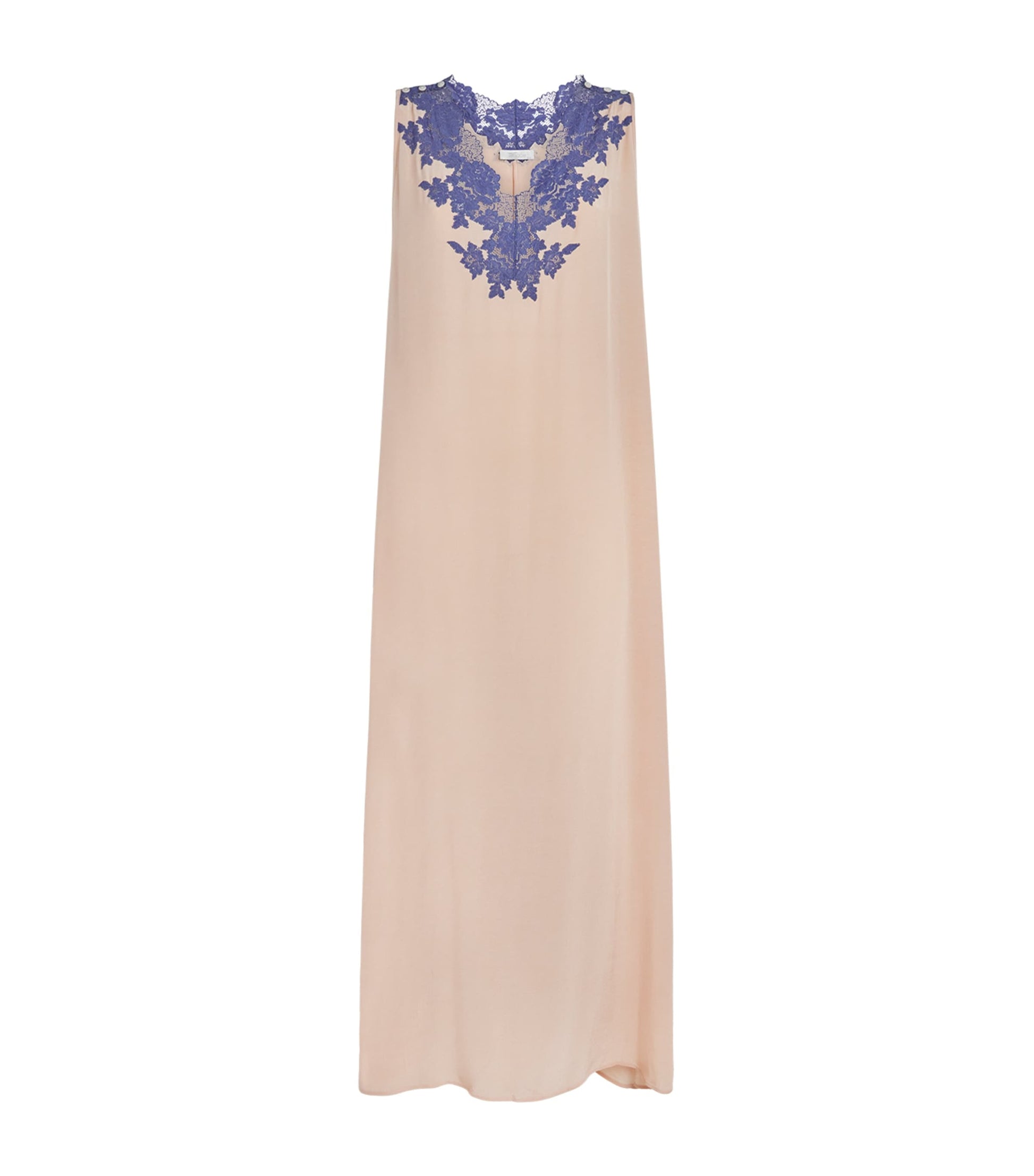 Bocan Pink Lace-Trim Slip Dress