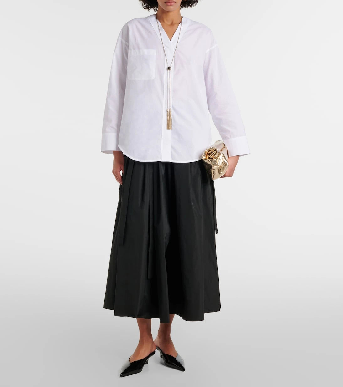 'S Max Mara - بلوزة Yole القطنية