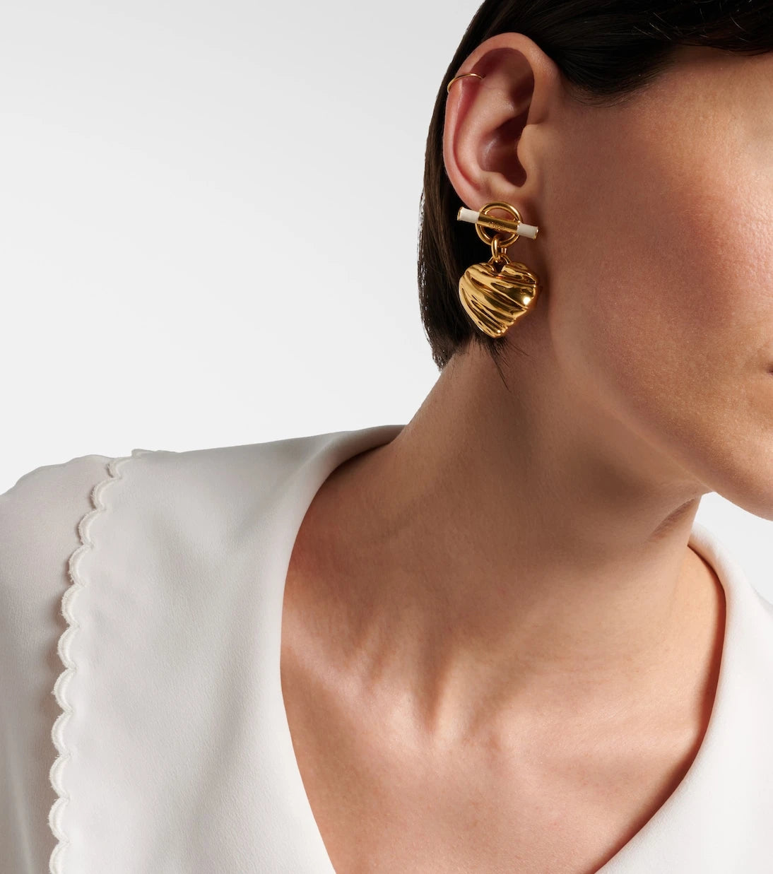 Chloé - Heart drop earrings