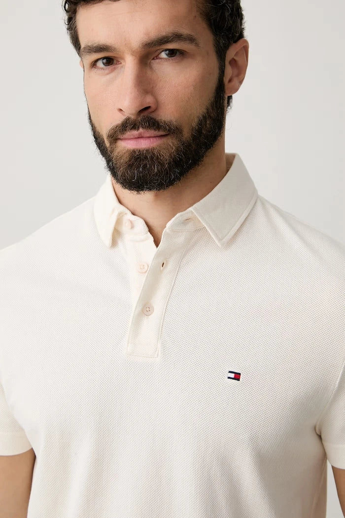 Tommy Hilfiger тениска с яка мъжка от памук