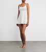 Skims White Drop Needle Mini Dress