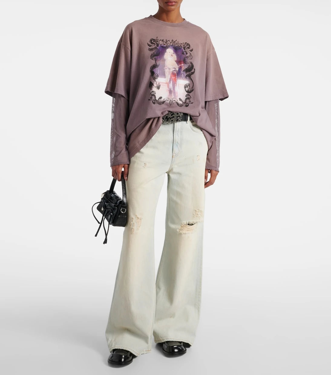 Acne Studios - Shorebreak cut-out straight jeans