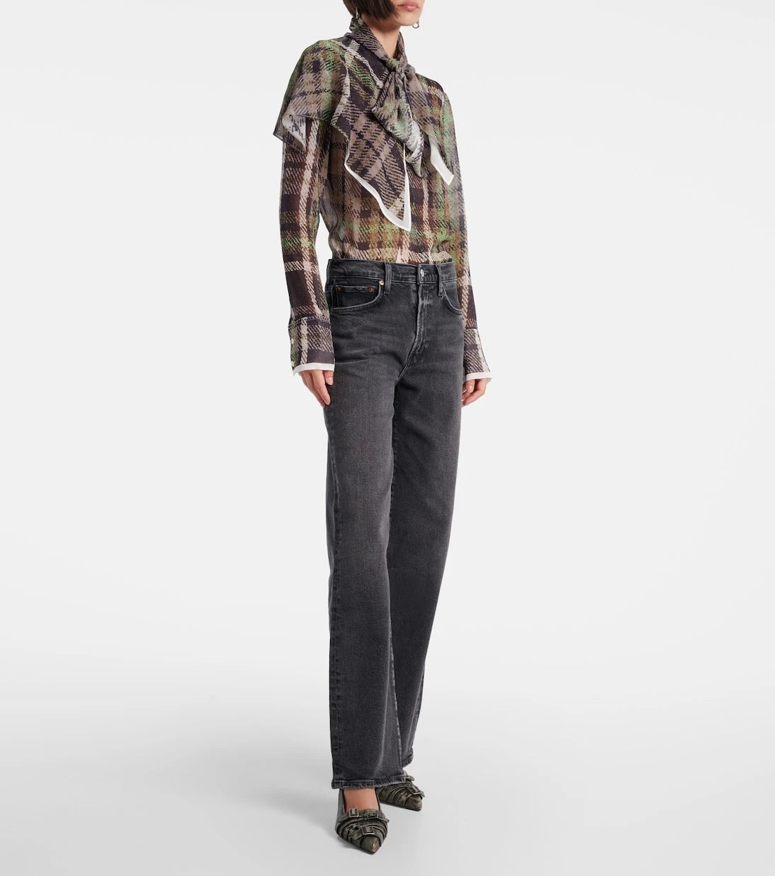 Agolde - Harper mid-rise straight jeans