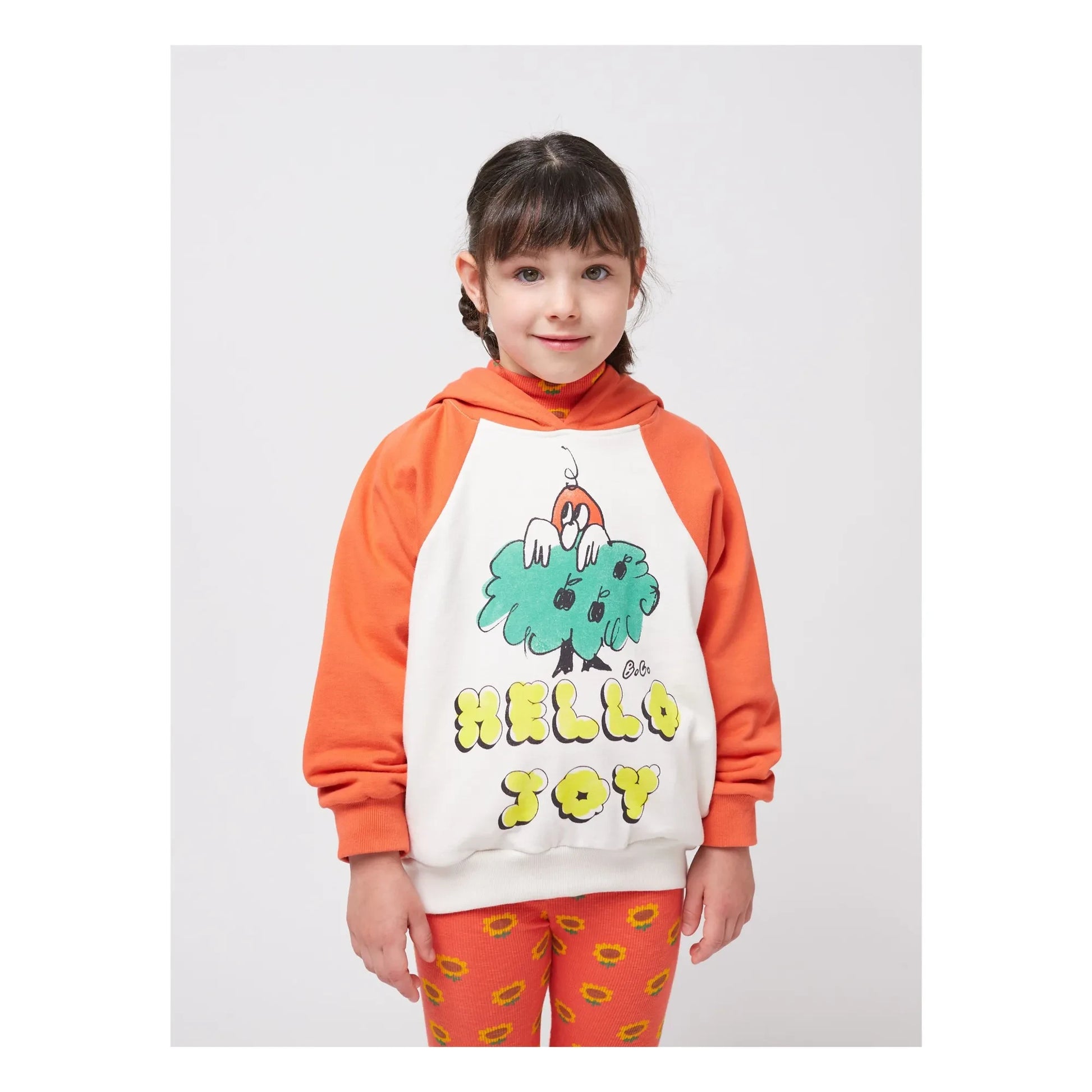 Bobo Choses - Hello Joy Hoodie Organic cotton | Red