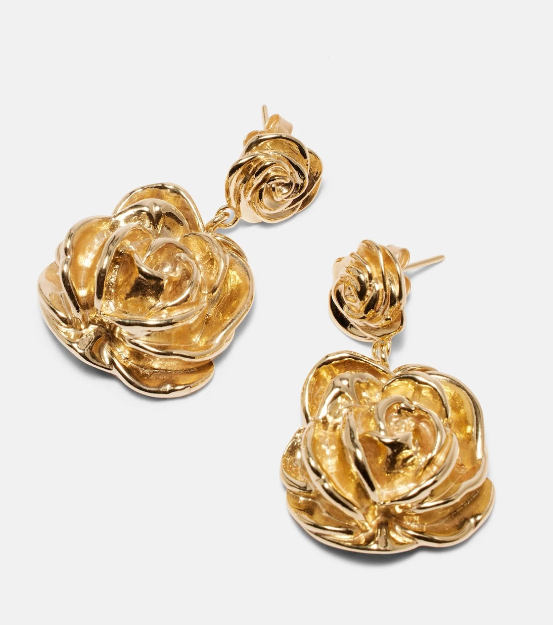 Magda Butrym - Floral gold-plated drop earrings