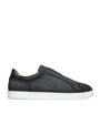 Leather Laceless Sneakers