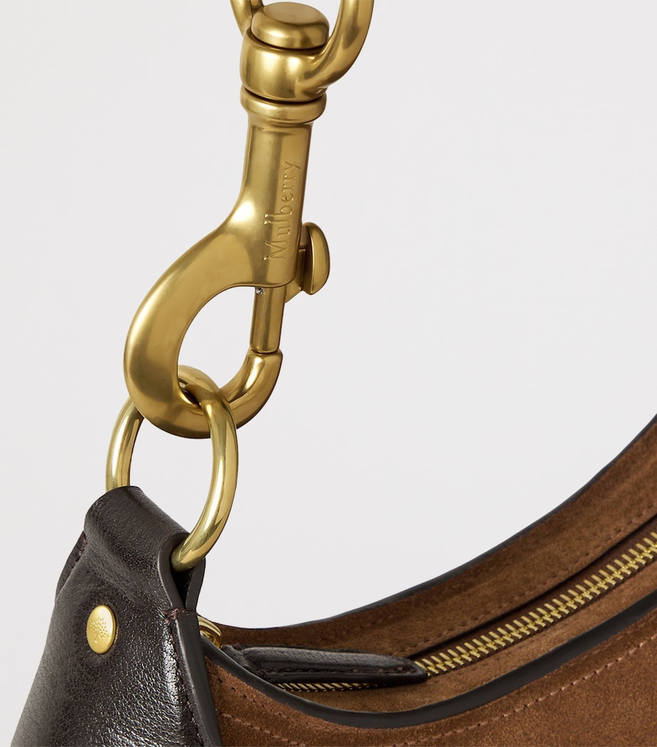 Mulberry Small Suede Hackney Shoulder Bag