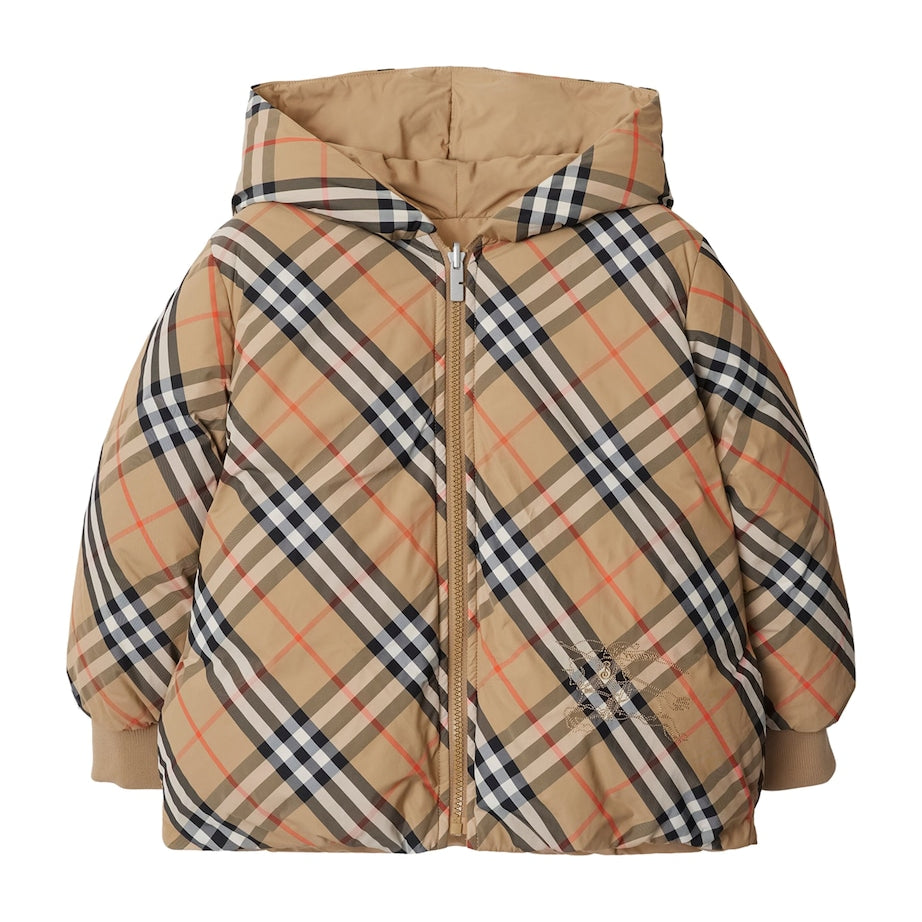 Burberry Kids Reversible Down Check Puffer Jacket (3-12 Years)