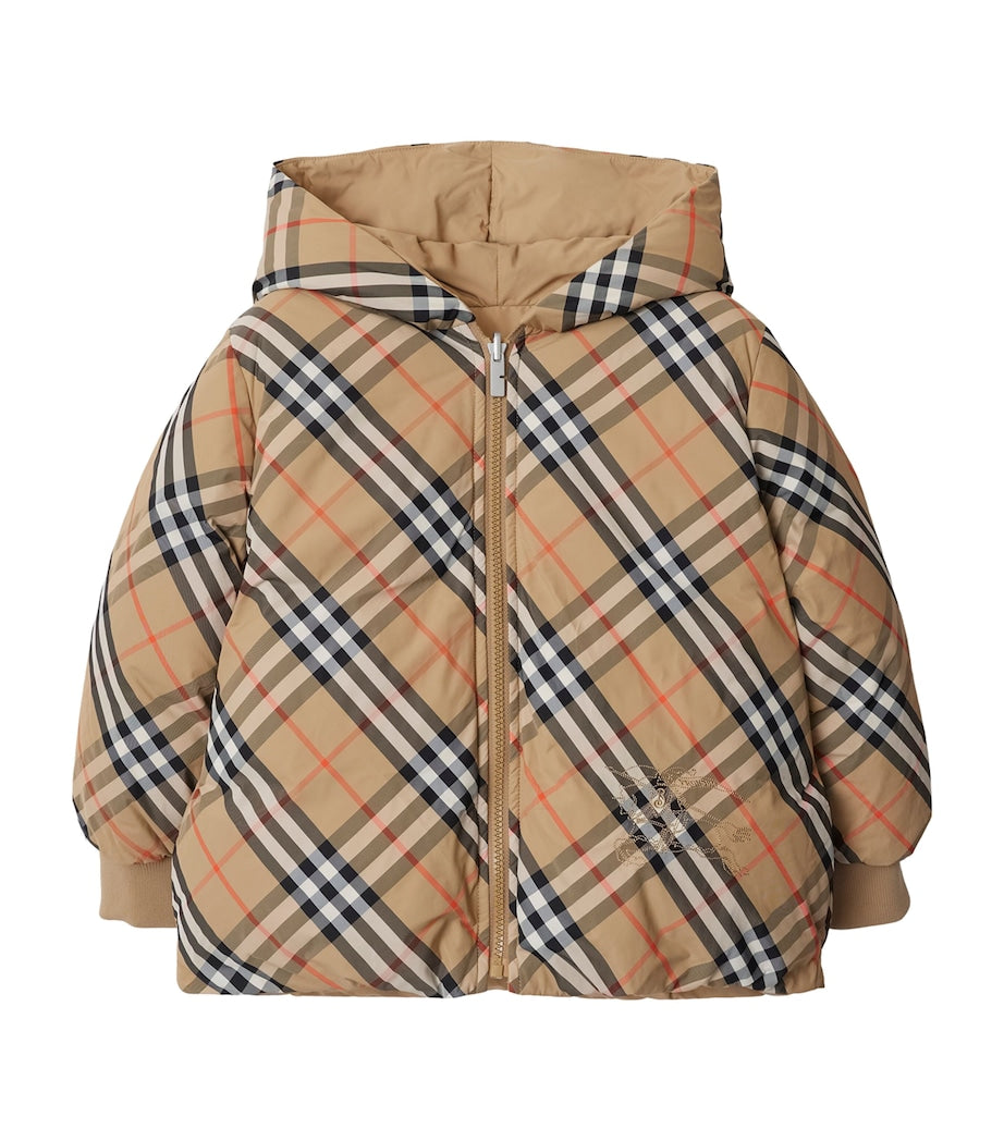 Burberry Kids Reversible Down Check Puffer Jacket (3-12 Years)