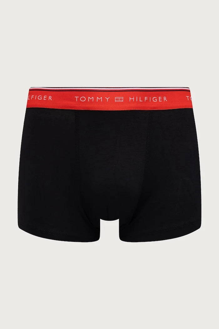 Tommy Hilfiger pamuk ve elastanlı dar kesim erkek boxer 3'lü