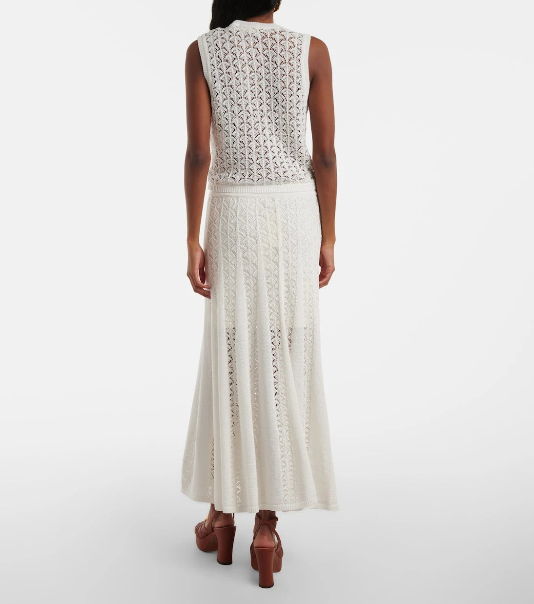 Zimmermann - Wylie Crop crochet cotton tank top