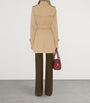 Burberry Beige Gabardine Short Chelsea Heritage Trench Coat