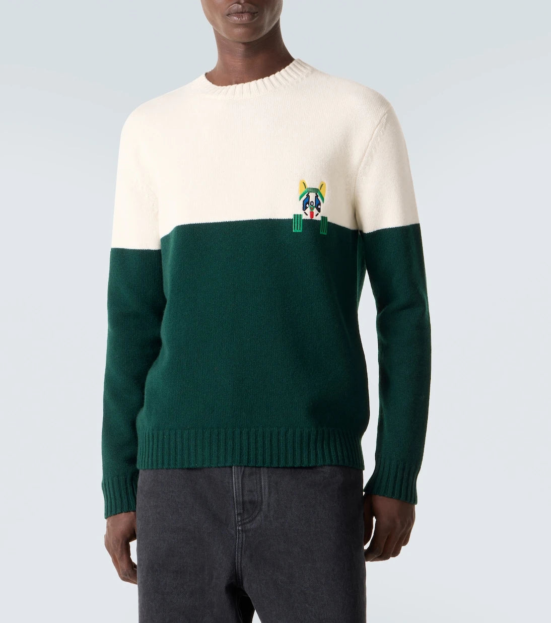 Loewe - x Louis Wain embroidered wool sweater