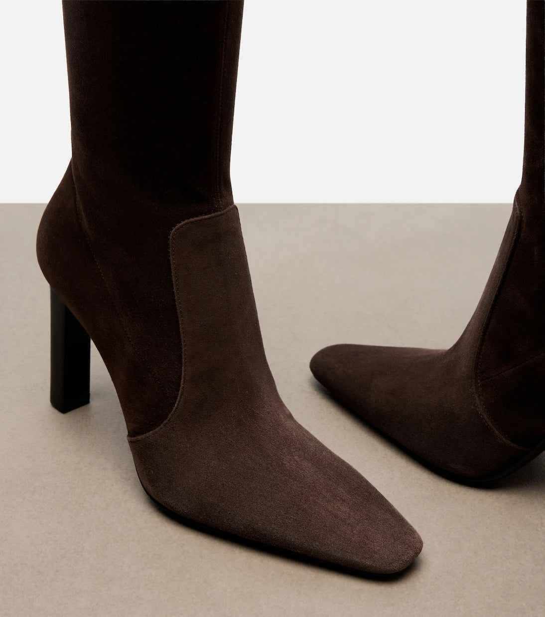 Saint Laurent - Francoise suede knee-high boots