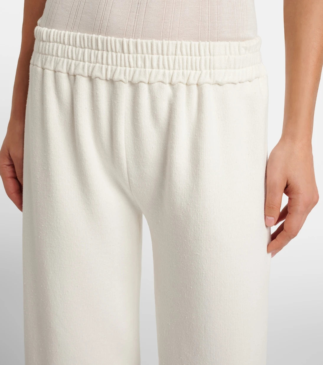 The Row - Ozias cotton and silk cropped sweatpants