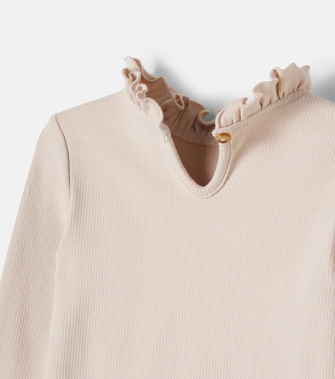 Donsje - Milah ruffled cotton-blend T-shirt