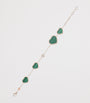 Rose Gold, Diamond and Malachite Happy Hearts Bracelet