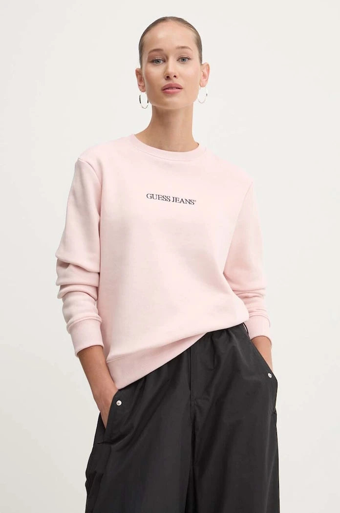 Guess Jeans kadın pamuklu sweatshirt