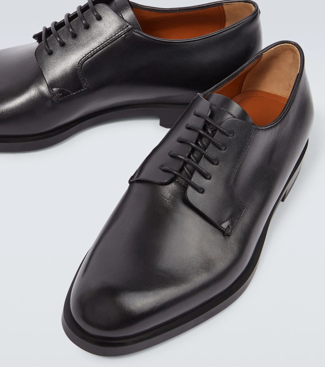 Zegna - حذاء ديربي كلاسيك فليكس الجلدي الجديد