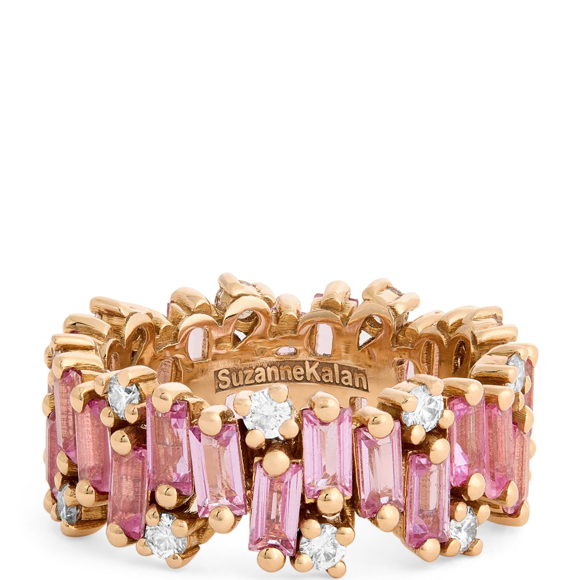 Rose Gold and Sapphire Audrey Shimmer Eternity Ring