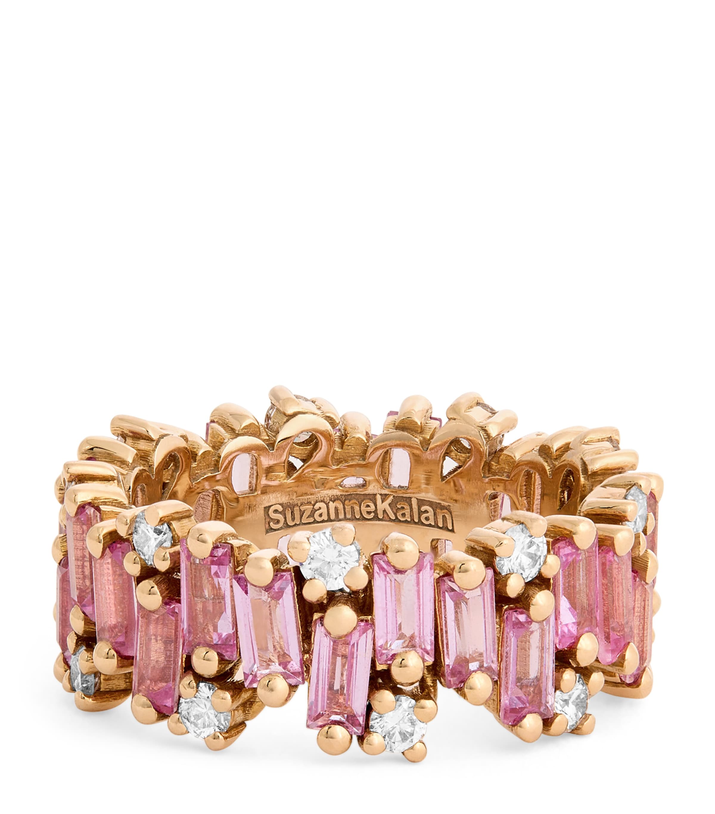 Rose Gold and Sapphire Audrey Shimmer Eternity Ring