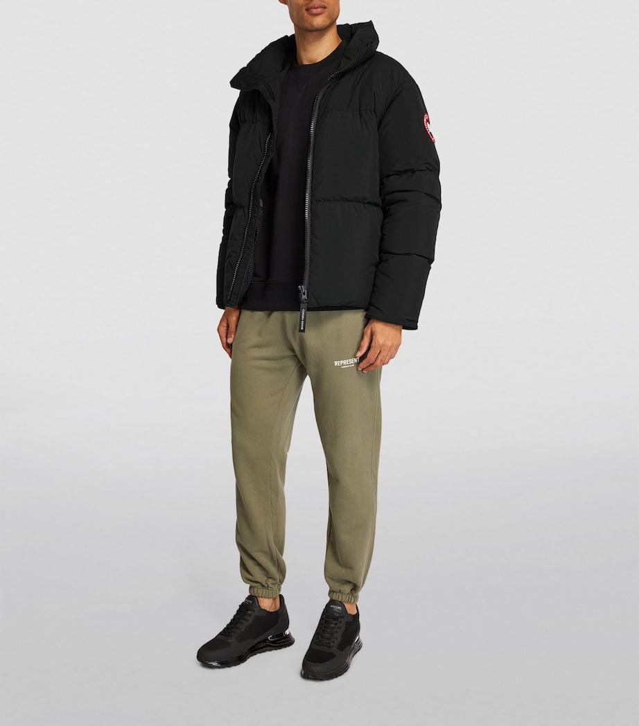 Black Lawrence Puffer Jacket