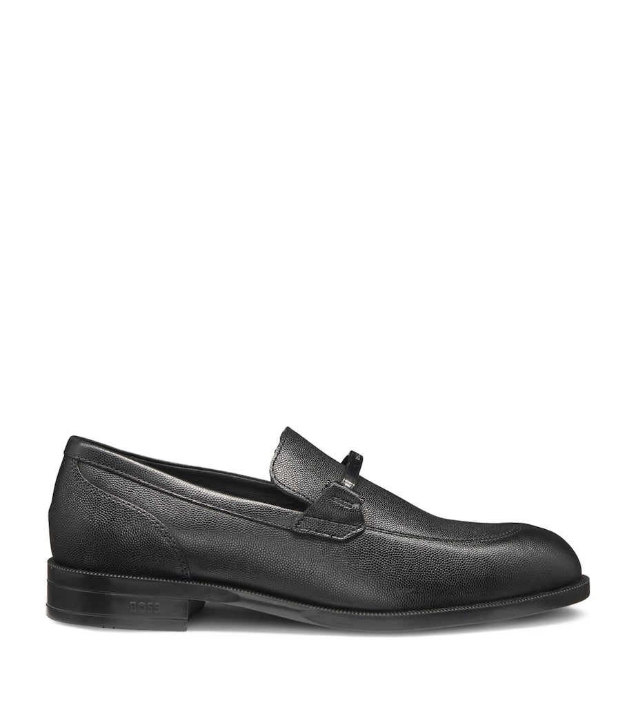 Leather Logo Hardware Loafers