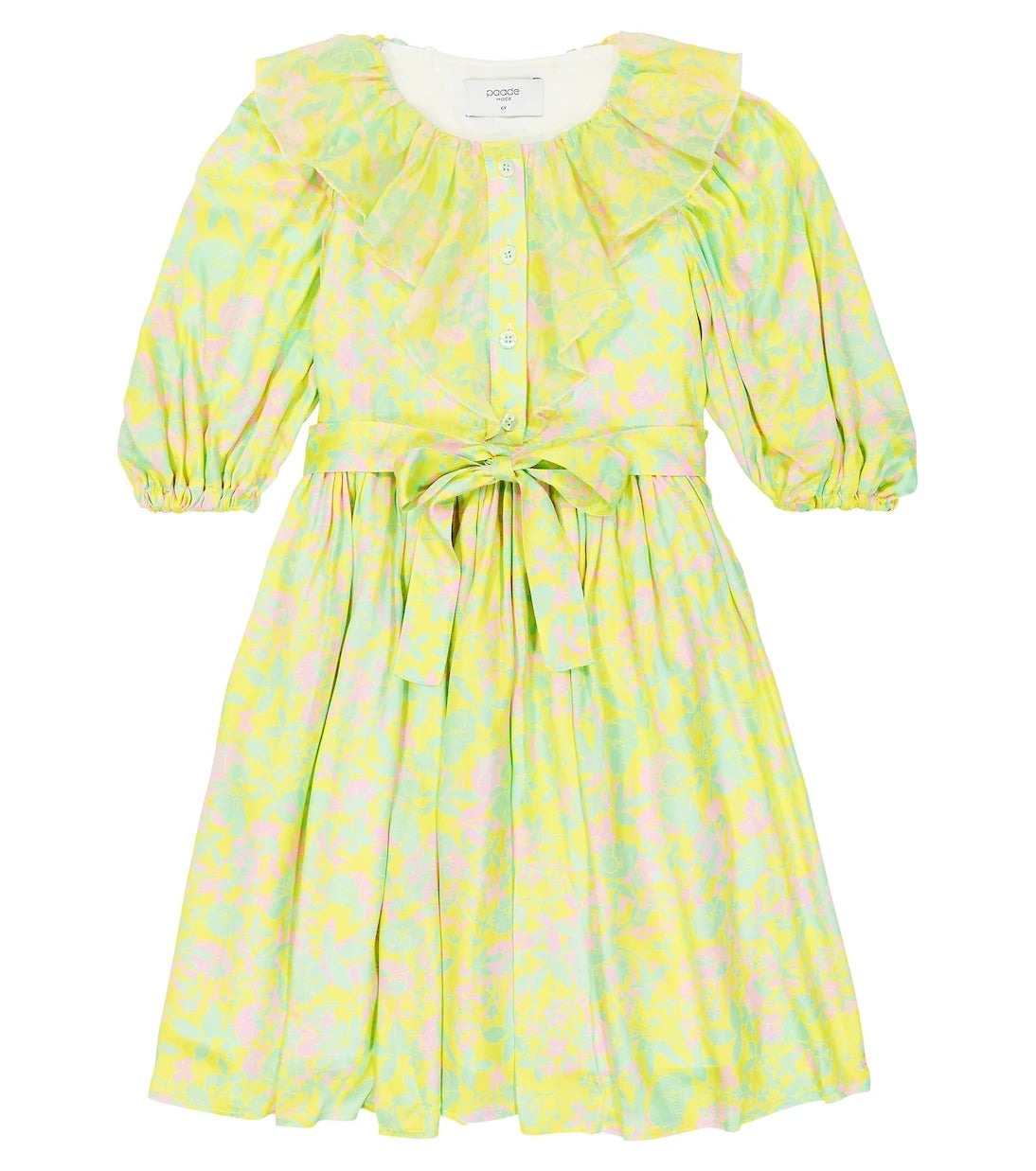 Paade Mode - Ruched balloon-sleeve shirt dress