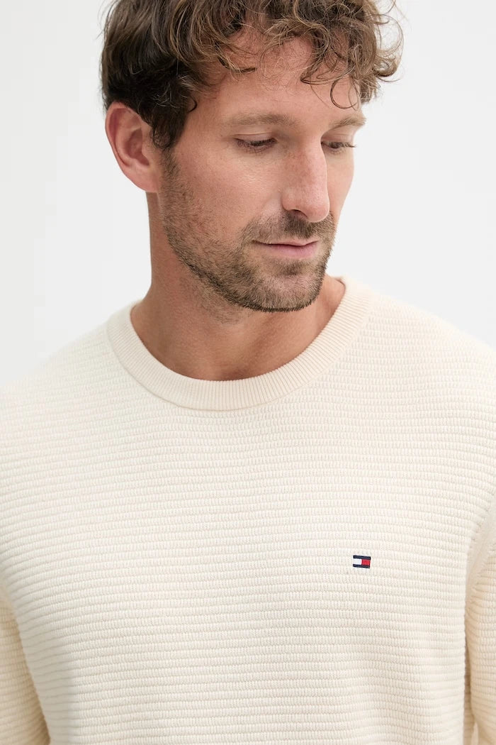 Tommy Hilfiger erkek pamuklu kazak