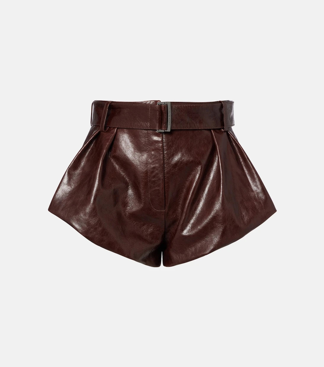 Magda Butrym - Belted leather shorts
