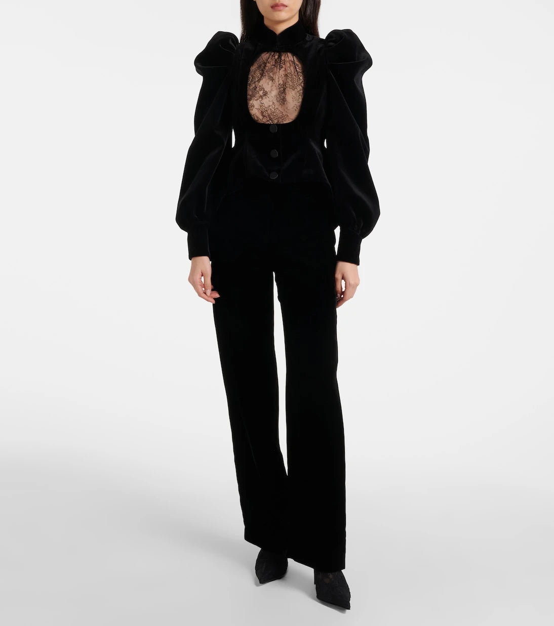 McQueen - Floral lace top