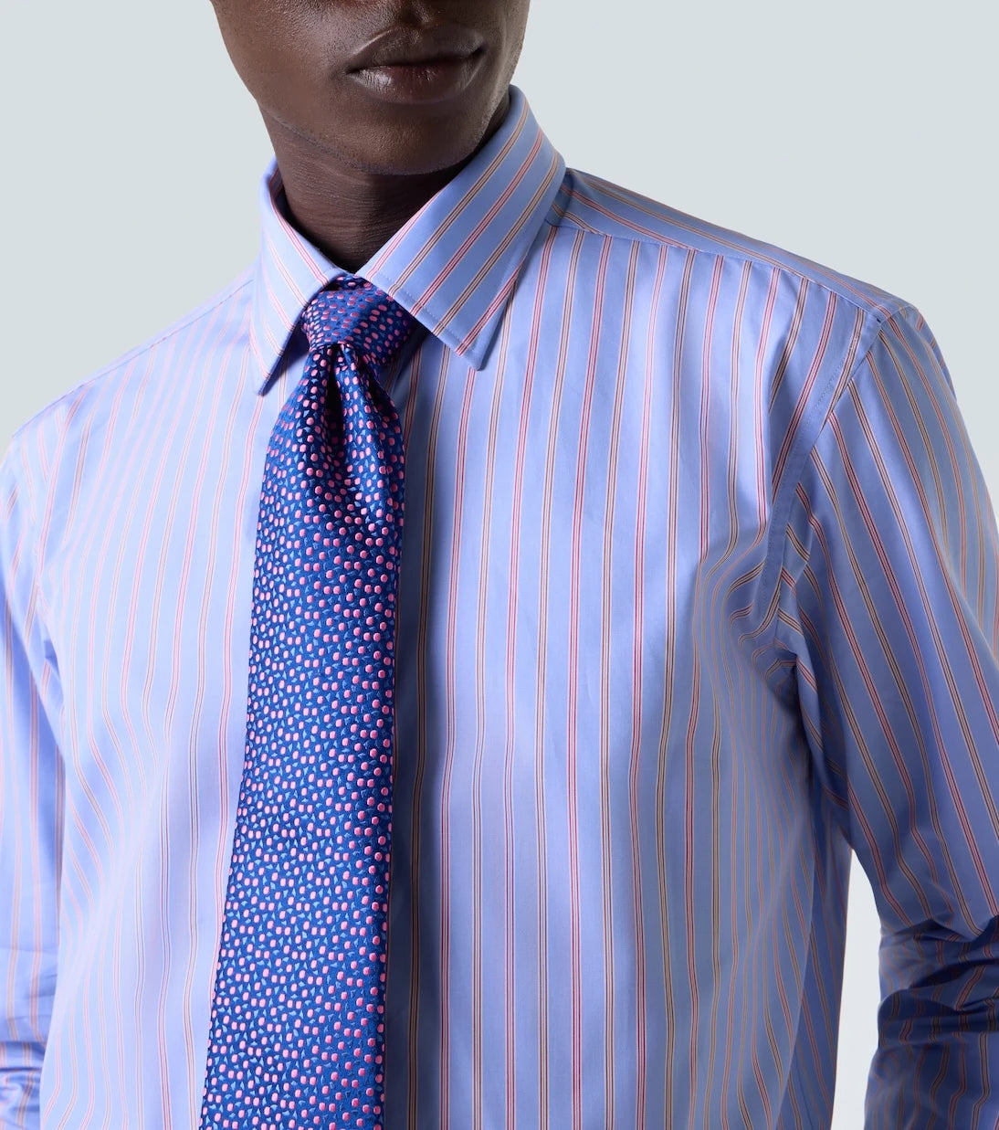 Charvet - Striped cotton poplin shirt