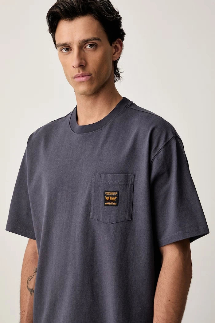 Levi's pamuklu erkek SS WORKWEAR PKT tişört