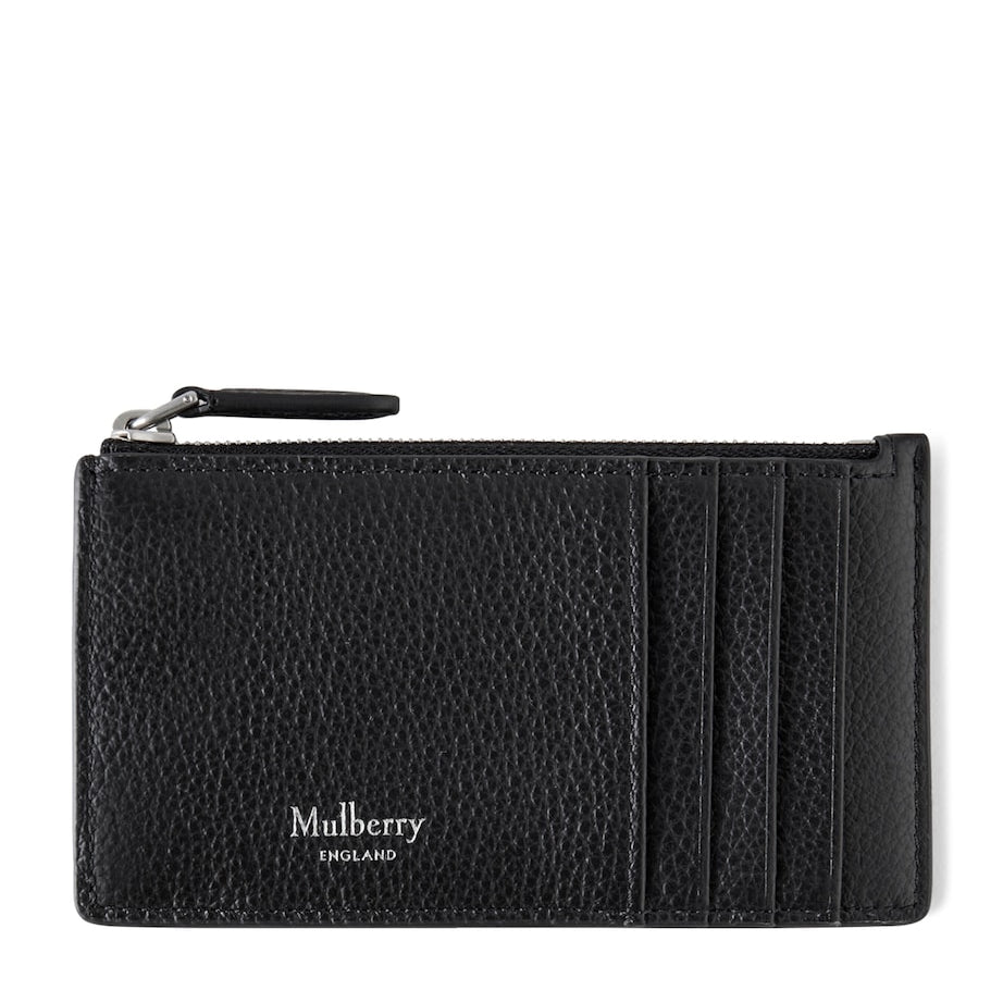 Mulberry Black Longline Zipped Continental Cardholder