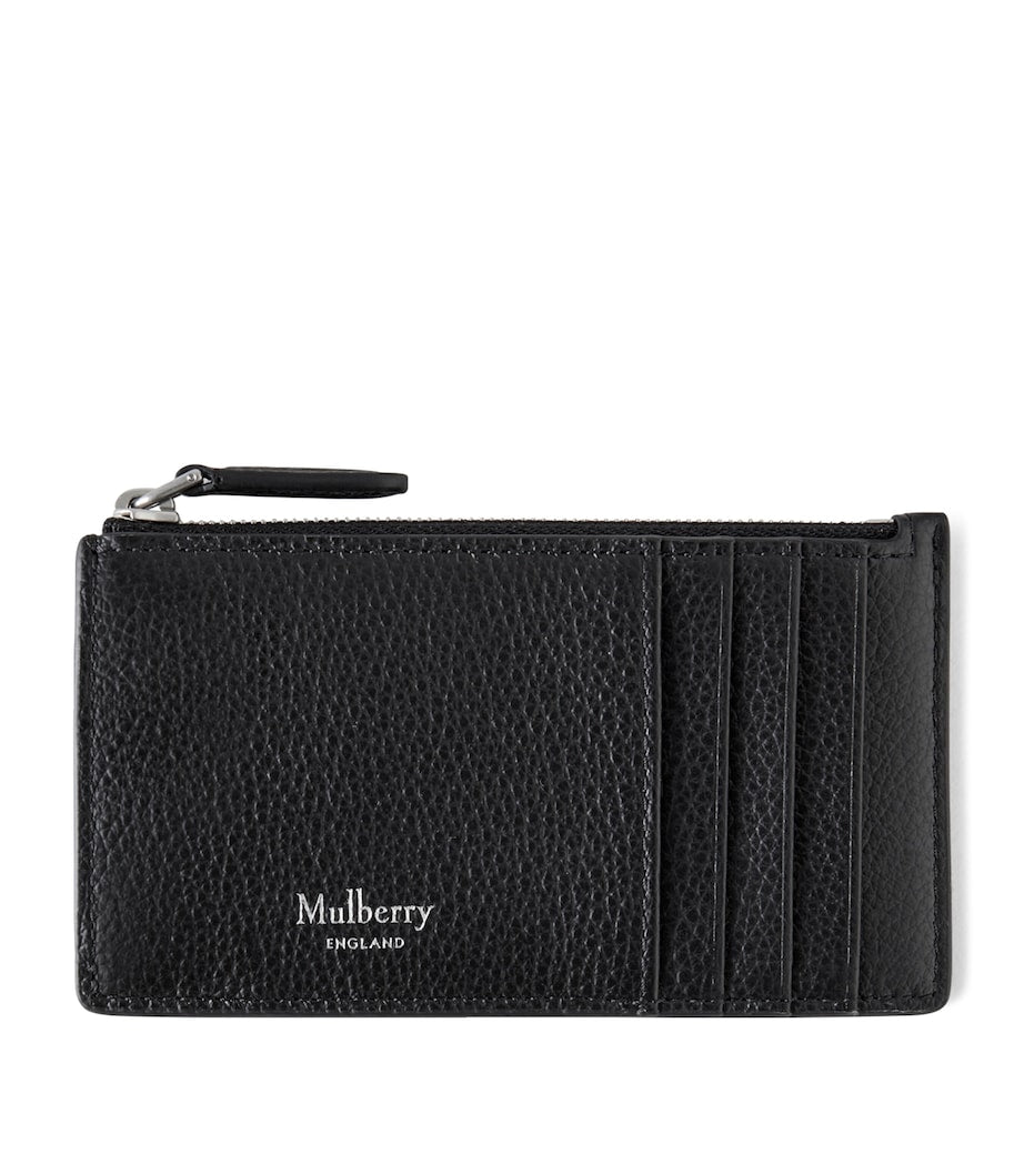 Mulberry Black Longline Zipped Continental Cardholder