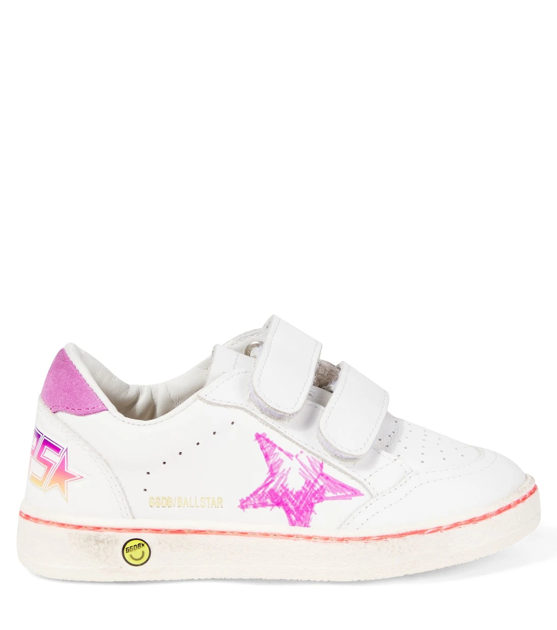 Golden Goose Kids - Ball Star printed leather sneakers