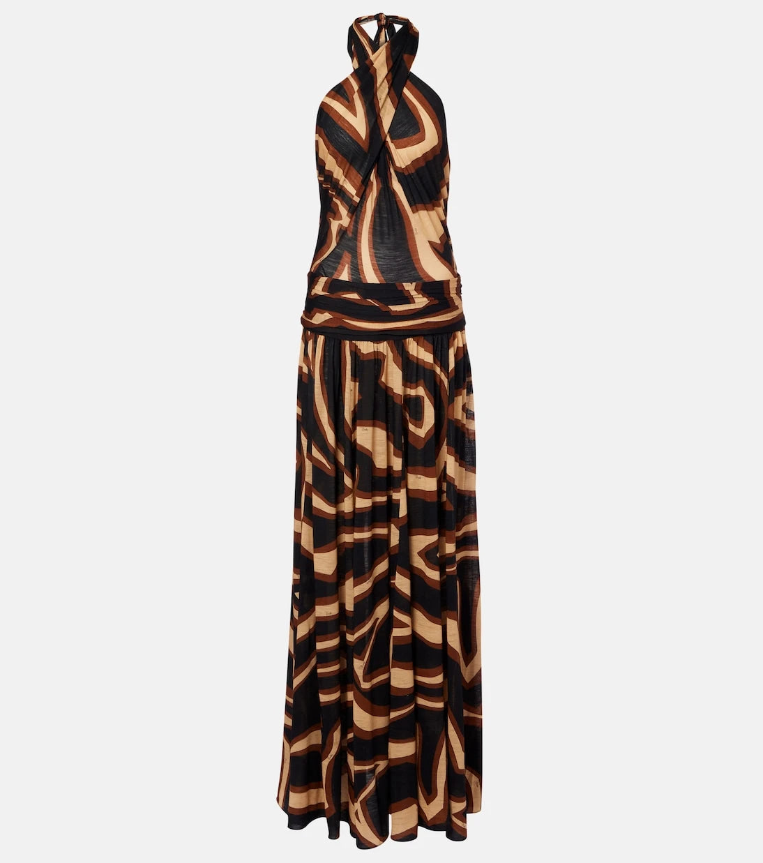 Pucci - Printed wool-blend cocktail dress