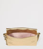 Metallic Leather Callie Flap Shoulder Bag