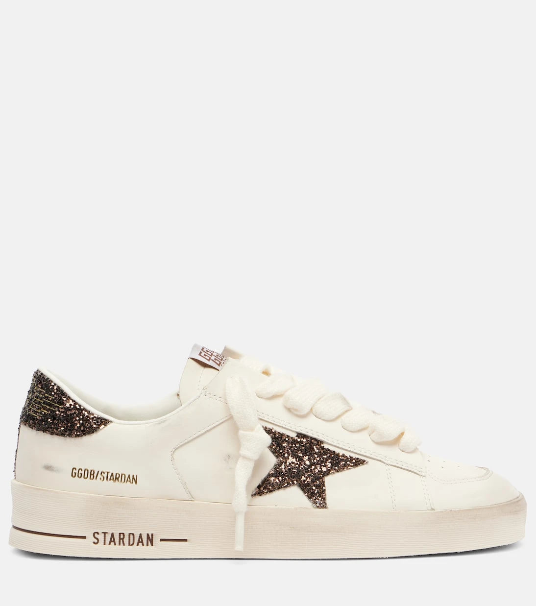 Golden Goose - حذاء سنيكرز ستاردان من الجلد المزين