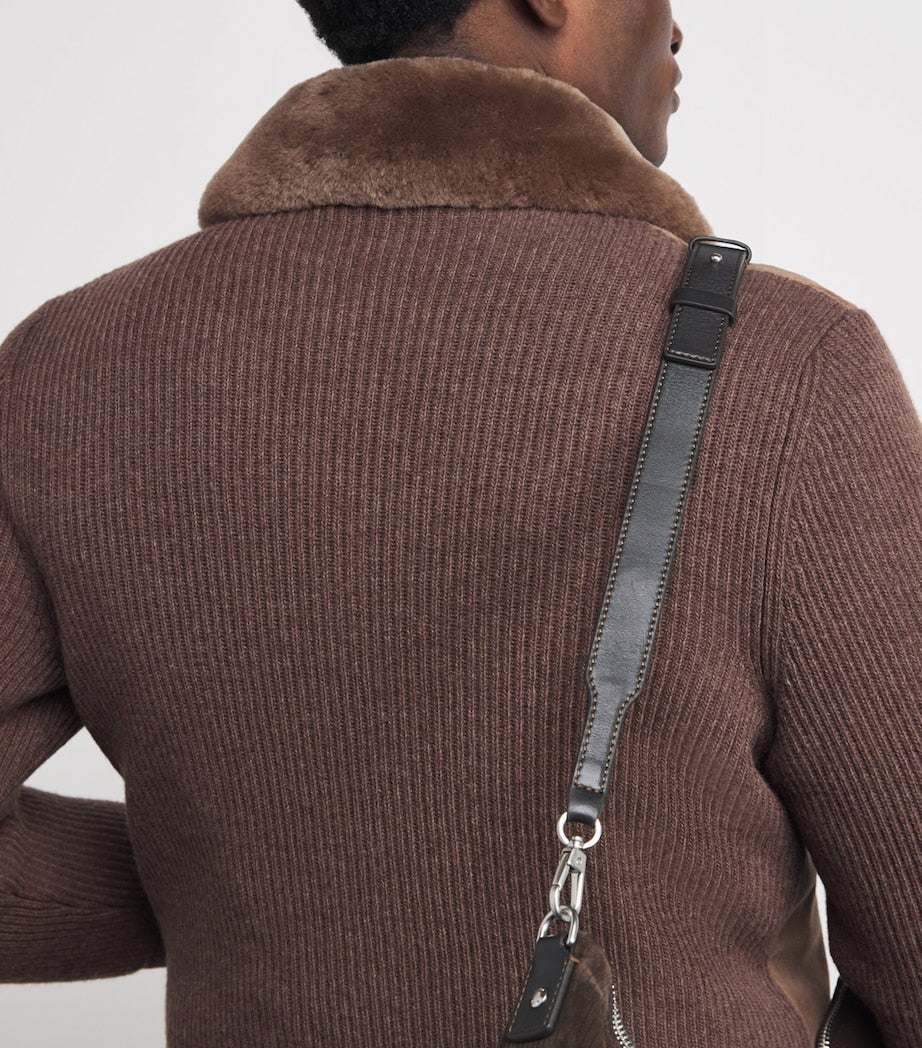 Shearling-Down Campiglio Bomber Jacket