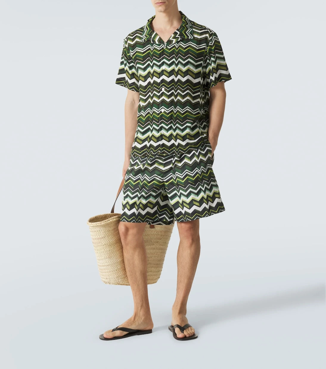 Missoni - Zigzag bowling shirt