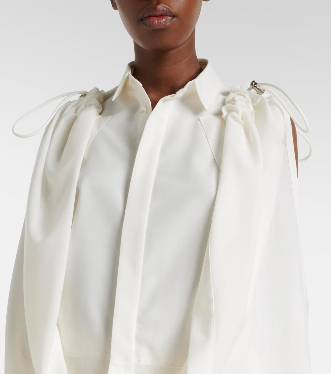 Sacai - قميص بكسرات