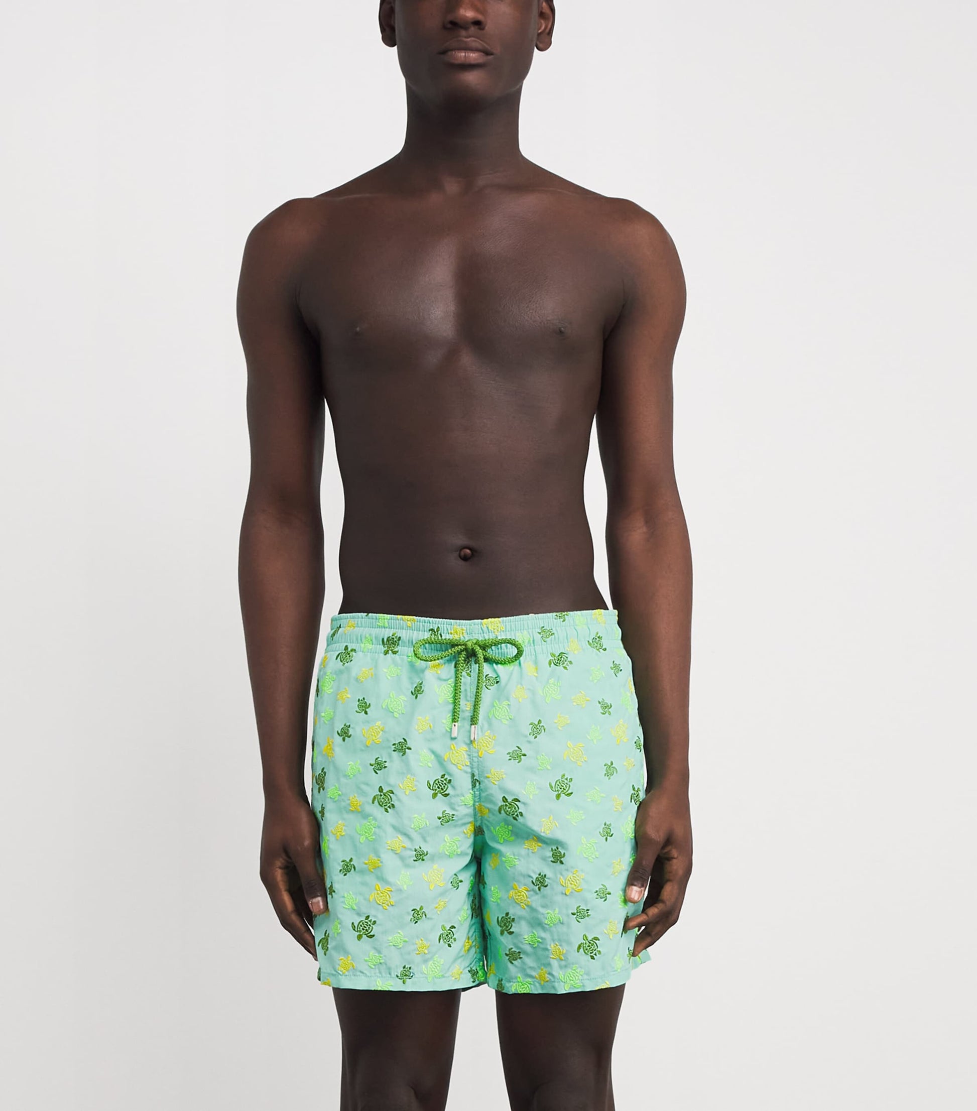 Embroidered Turtle Mistral Swim Shorts