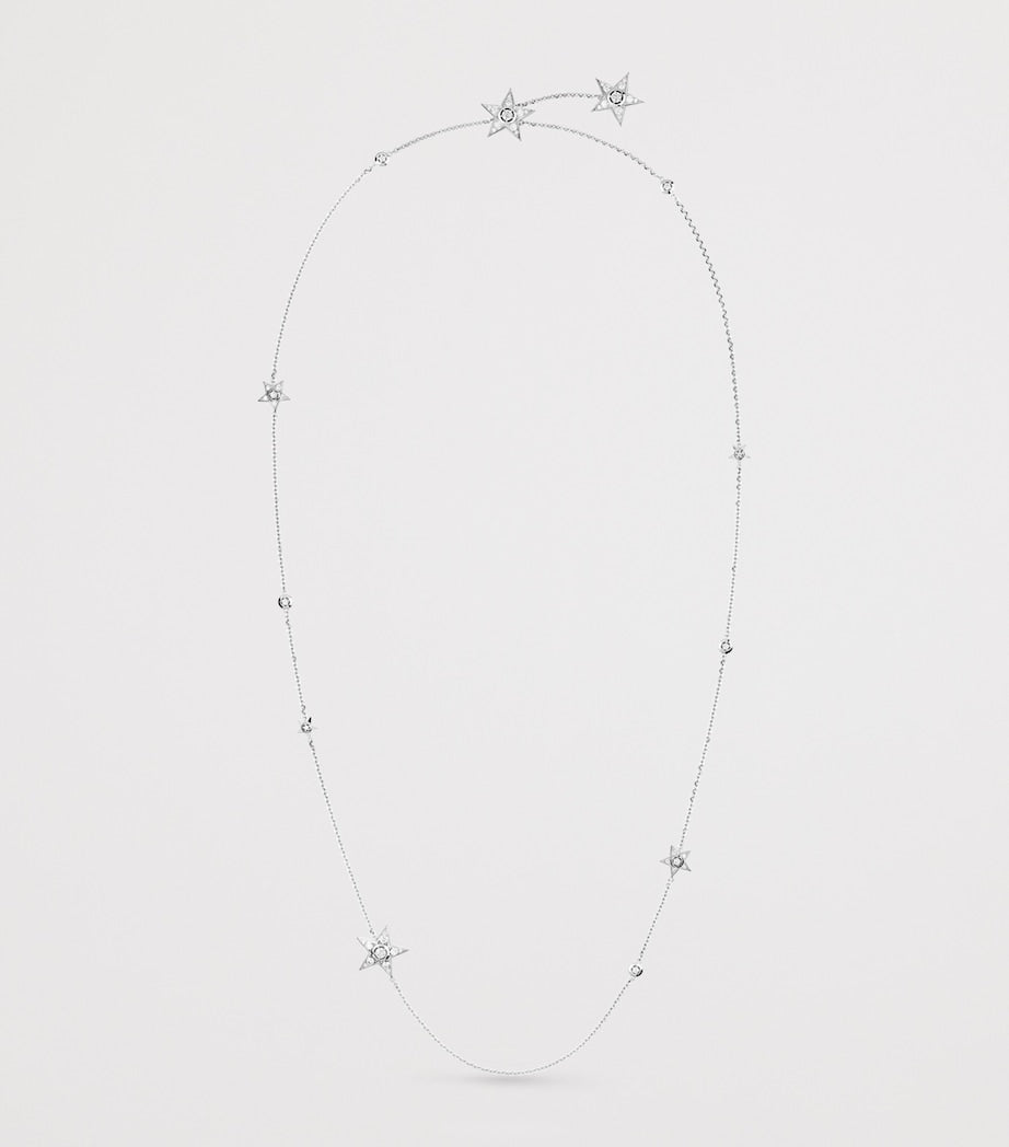 White Gold and Diamond Les Infinis de Comète Long Necklace